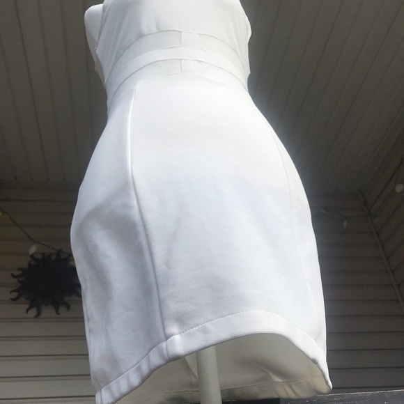 White & Mesh Bodycon Dress - Picture 5 of 16